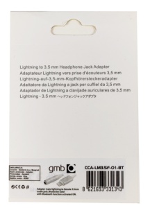 CCA-LM3.5F-01-BT Gembird Adapter sa lightinga na 3.5mm audio FO - Img 2