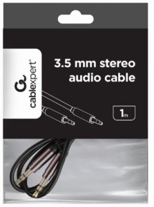 CCAP-444-1M Gembird 3.5mm stereo plug to 3.5mm stereo plug audio kabl pozlaceni konektor 1m - Img 1