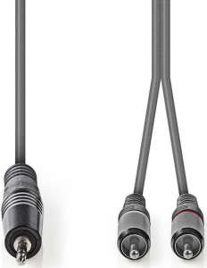COTH22200GY15 Stereo audio kabl, 3,5 mm muški, 2x RCA muški, Niklovani, 1,50 m - Img 3