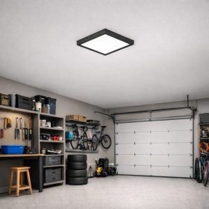 Crna LED plafonjera 24W, promen. boja svetla IP20 - Img 4