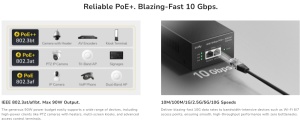 Cudy POE400X, 90W 10 Gbps PoE++ Injector, 10M/100M/1G/2.5G/5G/10G Brzina - Img 2