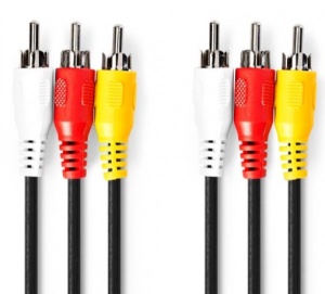 CVGP24300BK50 Kabl 3xRCA muski - 3xRCA muski 5m - Img 3