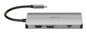 Docking D-Link DUB-M810 8in1 USB-C - HDMI/USB3.0x2/CR/PD/GLAN - Img 3