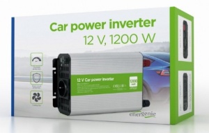 EG-PWC1200-01 Gembird 12V Auto inverter DC/AC 1200W+USB port - Img 2