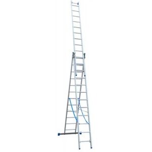 ELKOP Trodelne Aluminijumske Merdevine 3x12 - 7,4m - Img 2