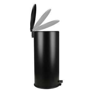 ESTIA ES01-9120 KANTA ZA OTPATKE METALNA SA PEDALOM 30L CRNA MAT - Img 2