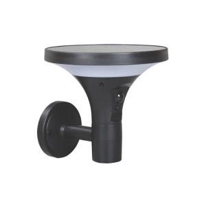 EUROLAMP solarna zidna lampa sa senzorom pokreta, 3.8W, 500lm, crna