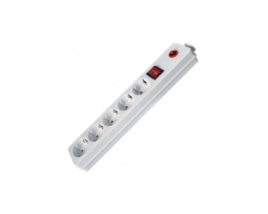 FAST ASIA Produžni kabl 5r/1.5m sa prekidačem i zaštitom 3x1.5mm2 (Linkom) - beli - Img 1