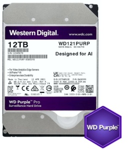 HDD 3.5 12TB WD121PURP WD Purple 24/7 7200RPM 256MB SATA3 - Img 1
