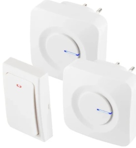 Home Bežicno kucno zvono set 230V, kineticki taster,IP44,melodija 36,domet na otvorenom 100 m
