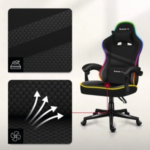 Huzaro Force 4.4 RGB Crna Gaming stolica - Img 3