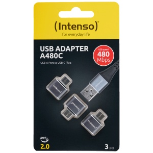 (Intenso) Adapter USB A na USB C, OTG, pakovanje 3 komada - C480C 3 pcs