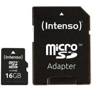 (Intenso) Micro SD Kartica 16GB Class 10 (SDHC & SDXC) sa adapterom - SDHCmicro+ad-16GB/Class10 - Img 2