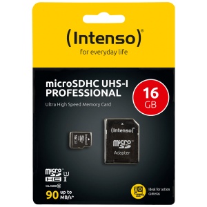 (Intenso) Micro SDHC/SDXC kartica 16GB Class 10, UHS-I +adapter, Pro - MicroSD 16GB Class10 UHS-I Pro - Img 1
