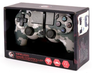 JPD-PS4BT-01-CM Gembird PC/PS4 Bezicni gamepad sa dvostrukom vibracijom, Camo (alt. JPD-Wireless) - Img 3