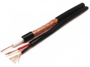 KABL-COAX-RG59+2X0.75 CCA/PE/100M Outdoor Koaksialni kabl sa napojnim kablom 2x0,75mm black 100m - Img 2