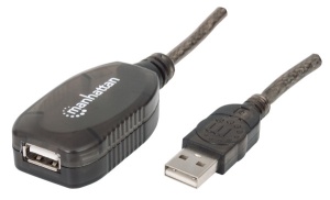 Kabl Manhattan 150958 USB-A M/F 2.0/480Mbps/produžni aktivni/20m - Img 1