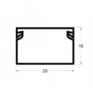 Kanalica ME-25x16mm 2m samolepljiv kablovski kanal PVC - Img 2