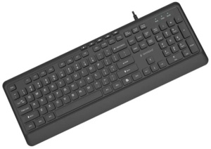 KB-MCH-05 Gembird Tanka žièana multimedijalna tastatura, crna, US raspored - Img 2