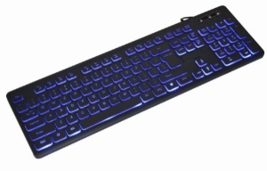 KB-UML3-02 Gembird LED multimedijalna tastatura sa pozadinskim osvetljenjem, US layout USB - Img 2