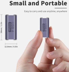 Kettz ADC-K040 Adapter Tip C 40Gbps ženski FF - Img 2