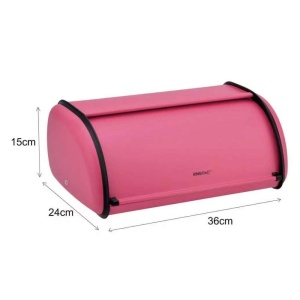 KINGHOFF KH1753 KUTIJA ZA HLEB METALNA TAMNO ROZE - Img 3