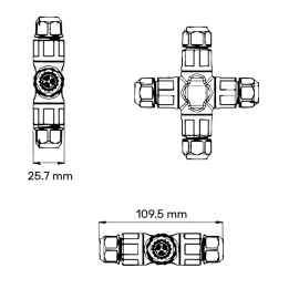 KONEKTOR KABLOVSKI IP68 XYX21-3P (0,5-2,5 mm2, 6-14mm) - Img 3