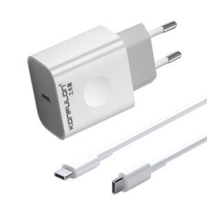 KONFULON C69D brzi kućni punjač 20W + DC15 Type C KABL
