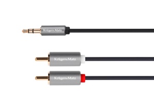 KRUGER&MATZ AUX 3.5mm Audio kabl na 2RCA stereo 1.8 m KM1214