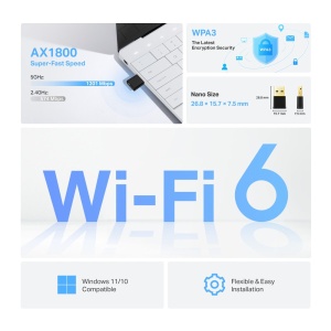 LAN MK TP-Link Archer TX20U NANO AX1800 WiFi/dual band/USB - Img 2