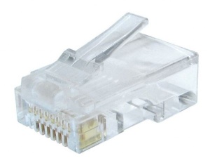 LC-8P8C-002/10 Gembird CAT6 UTP Modular plug 8P8C 30u gold plated RJ45, 10 u pak /CENA PO PAKOVANJU - Img 1