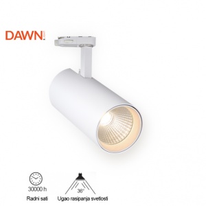 LED REF SINSKI JM-4068 10W 3000K 36° BELI TROFAZNI - Img 2