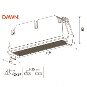 LED SVETILJKA FFL05 13W 3000K BELA