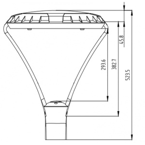 LED ULICNA SVETILJKA GD-08 60W 4000K 7800lm IP65