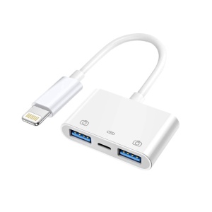 Lightning OTG adapter sa 2 USB porta 3.0 i Lightning priključkom za punjenje
