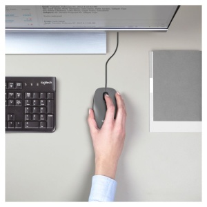 LOGITECH Opticki mis crni zicani 1000dpi M100 - Img 2