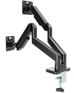 MA-DA2-06 Gembird Podesivi dupli stoni drzac za monitor, tilt, 17-32 max.10kg Black