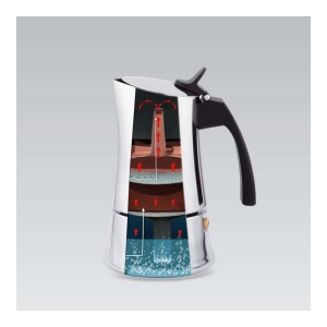 MAESTRO MR1668-6 DŽEZVA ZA ESPRESSO KAFU 6 ŠOLJICE 300ML ČELIK - Img 2