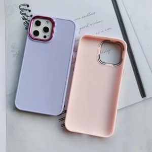 MCTK41-IPHONE 13 Pro Max * Futrola UTP Shiny Lens Silicone Rose (169.) - Img 3