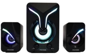 Microlab U270 Phenix Stereo zvucnici, black 11W (5W, 2x3W)USB power,3,5mm LED - Img 3