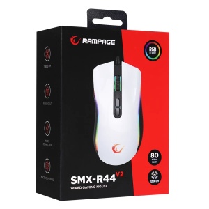 Miš žični gaming Rampage SMX-R44 V2 Macrol beli 41492 - Img 3