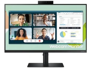 Monitor 24 Samsung LS24A400VEUXEN 1920x1080/FHD IPS/75Hz/5ms/VGA/DP/HDMI/3xUSB/Zvučnici/Kamera/Pivot - Img 1