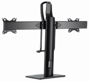 MS-D2-01 Gembird Podesivi stoni drzac za dva monitor, tilt, 17-27 max.2x6kg - Img 2