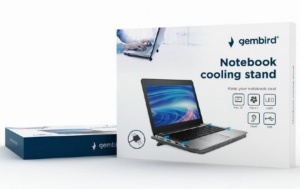 NBS-1F15-04 Gembird hladnjak za laptop, 15.6 120mm Fan, USB, 330x250mm, Ergo Stand - Img 3