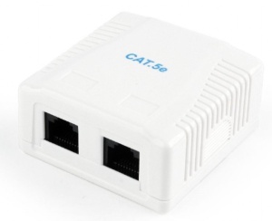 NCAC-2U5E-01 Gembird CAT5E UTP kutija za površinsku montažu sa 2 porta za RJ45 - Img 2