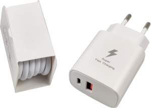 NPA-AC44 ** Gembird QC3.0 brzi punjac USB-A+ USB-C, + kabl USB-C, 25W DC 5V/3A ili 9V/2,77A (679) - Img 2