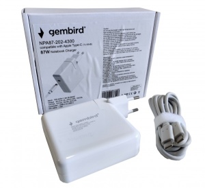 NPA87-202-4300 (TJ-354B Apple Type-C/USB-C) Gembird punjac za MacBook 87W-20,2V-4.3A, USB Type-C - Img 3