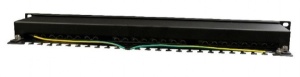 NPP-C524-002 Gembird Cat.5E 24 port shielded patch panel, 19 1U - Img 1
