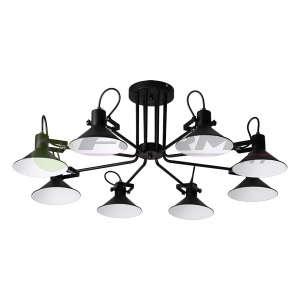 Plafonska lampa F7066-8C BK - Img 2