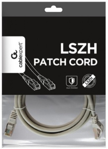 PP6A-LSZHCU-2M Gembird Mrezni kabl, SFTP CAT.6A BAKARNI LSZH Patch cord 2m Grey - Img 1